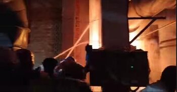 শ্রীপুরে নাসির গ্লাসের কারখানায় আগুন