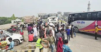 ঢাকা-ময়মনসিংহ মহাসড়কে যানবাহনের চাপ বাড়ছে