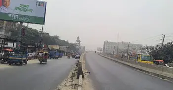 চৌরাস্তা থেকে টঙ্গী পর্যন্ত ঢাকা-ময়মনসিংহ মহাসড়ক যানবাহনশূন্য