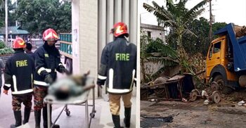 শ্রীপুরে ট্রাক-পিকআপ সংঘর্ষে দুই নির্মাণ শ্রমিক নিহত