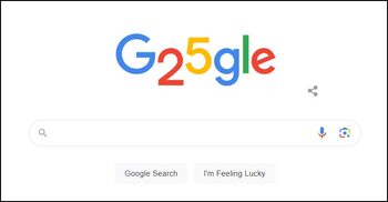 Google celebrates its 25th birthday with a special Doodle