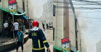 Gulistan market fire under control