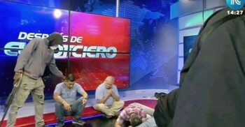 Gunmen storm television studio live on air in Ecuador