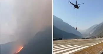 ভয়াবহ দাবানলে পুড়ছে ভারতের অরুণাচল-নাগাল্যান্ড