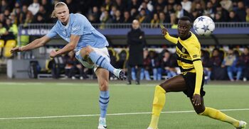 Haaland brace lifts Man City to 3-1 win over Young Boys