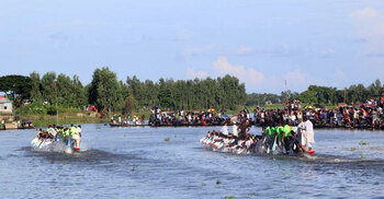 হবিগঞ্জে হয়ে গেলো ঐতিহ্যবাহী নৌকাবাইচ