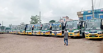 হবিগঞ্জ থেকে সারাদেশে বাস চলাচল বন্ধ
