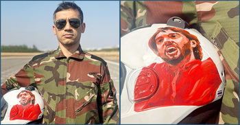 হাদির ছবি আঁকা হেলমেট পরে বিশ্ব রেকর্ড গড়বেন আশিক চৌধুরী