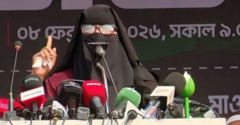 নাহিদের পক্ষে ভোট চাওয়া নারী শহীদ ওসমান হাদির বোন নন