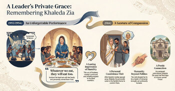 “They will eat what we eat”: Hamin remembers Khaleda Zia’s grace and kindness