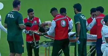 মাথায় মারাত্মক আঘাত, স্ট্রেচারে করে মাঠ ছাড়লেন হাসান আলি