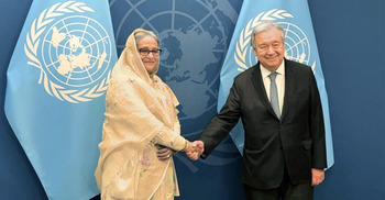UN Secretary General congratulates Sheikh Hasina