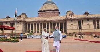 PM accorded ceremonial reception in New Delhi’s Rashtrapati Bhavan