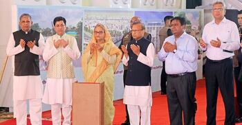 PM opens construction of Bangabazar market, 3 other dev projects