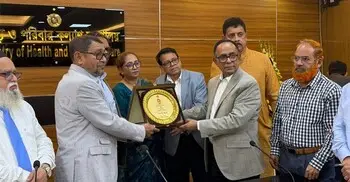 বিদায়ী স্বাস্থ্যসচিব সাইদুর রহমানের সম্মানে মন্ত্রণালয়ে বিদায় অনুষ্ঠান