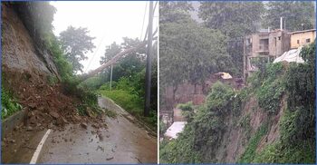 টানা বৃষ্টিতে বান্দরবানে পাহাড়ধসের শঙ্কা, সতর্ক করতে মাইকিং