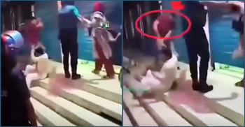 টিশার্ট পরা ব্যক্তি নুরকে নন, অন্য কাউকে পেটাচ্ছিলেন