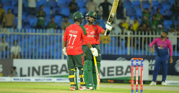 Emon’s ton leads Bangladesh to T20I victory over UAE
