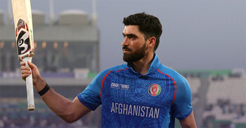 Ibrahim Zadran achieves new Champions Trophy high