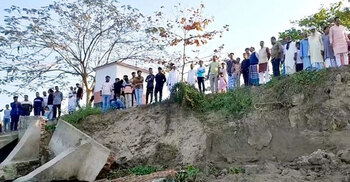 ধনাগোদা নদীর ভাঙনে দুশ্চিন্তায় পাড়ের মানুষ