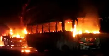 রাউজানে বাস-অটোরিকশা সংঘর্ষে চালক নিহত, ক্ষোভে বাসে আগুন