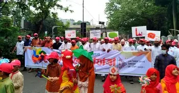 রাজধানীতে জামায়াতে ইসলামীর বৈশাখী শোভাযাত্রা
