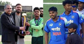 সেই নকভির হাত থেকে রানারআপ ট্রফি নিল না ভারতের জুনিয়র দলও