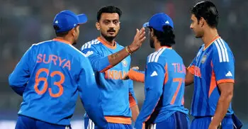 নামিবিয়াকে বড় বড় ব্যবধানে হারিয়ে শীর্ষে ভারত