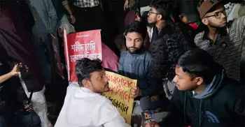 Inqilab Mancha rallies outside Jamuna seeking UN probe into Hadi killing