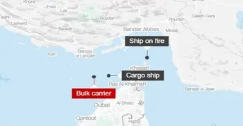 হরমুজ প্রণালিতে একের পর এক জাহাজে ক্ষেপণাস্ত্র হামলা