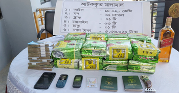 লবণের ট্রাকে মিললো ১৮ কেজি আইস