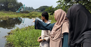 পরিযায়ী পাখির জন্য জাবিতে লেকের সংস্কার কাজ শুরু