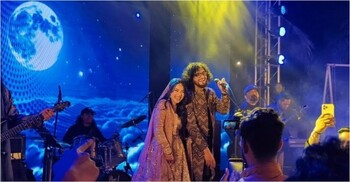 বিয়ের আসরেই নববধূকে নিয়ে গান গাইলেন শিরোনামহীনের ভোকালিস্ট