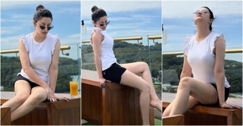 মালয়েশিয়ায় শীত খুঁজছেন পরীমনি