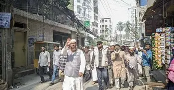 জাগরণী পদযাত্রায় মামুনুল হক