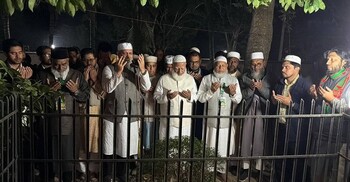 নিজামীর কবর জিয়ারত করলেন জামায়াত আমির