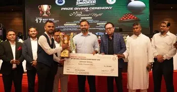 ৩৯তম জাতীয় স্নুকার চ্যাম্পিয়নশিপের সমাপনী ও পুরস্কার বিতরণী অনুষ্ঠিত