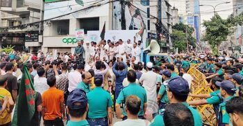জাগপার ভারতীয় দূতাবাস ঘেরাও কর্মসূচি বাড্ডায় আটকে দিলো পুলিশ