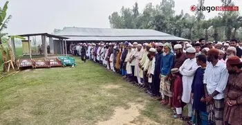 শোকে স্তব্ধ নিশিবাপুর গ্রাম, একসঙ্গে চারজনের জানাজা