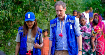 Jaya Ahsan witnesses climate reality in Dacope