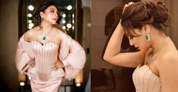 করসেট গাউনে জয়ার মোহময় উপস্থিতি