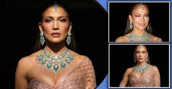 দেশি গার্ল স্টাইলে নজরকাড়া জেনিফার লোপেজ