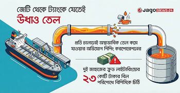 জেটি থেকে ট্যাংকে যেতেই উধাও ১৪ কোটি টাকার জ্বালানি তেল