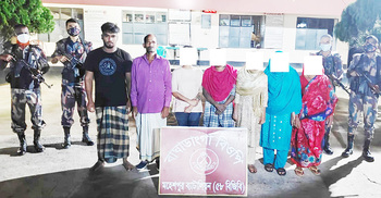 ভারতে প্রবেশের চেষ্টা, ঝিনাইদহ সীমান্তে ৮ বাংলাদেশি আটক