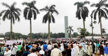 ফজরেই পূর্ণ জামায়াতের সমাবেশস্থল