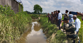 জয়পুরহাটের সৌলাগাড়ী বিলের পানি প্রবাহে বিজিবি-বিএসএফের বৈঠক