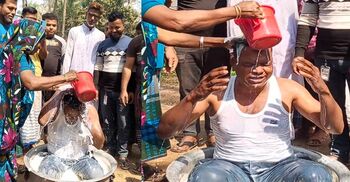 দুধ দিয়ে গোসল করে জুয়া খেলা ছাড়লেন যুবক