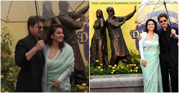 শাহরুখ-কাজলের ‘ডিডিএলজে’র ত্রিশ বছর, লন্ডনে স্থাপিত হলো ভাস্কর্য