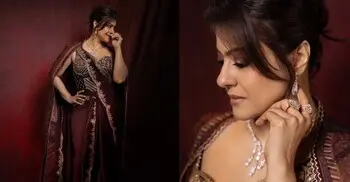 শাড়িতেই নজর কাড়ছেন কাজল