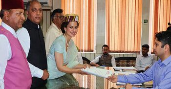 Kangana Ranaut files nomination for Lok Sabha polls